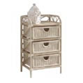 3 Drawer Rattan Chest