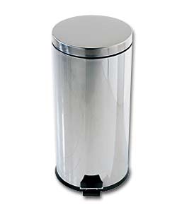 30 Litre Chrome Pedal Bin