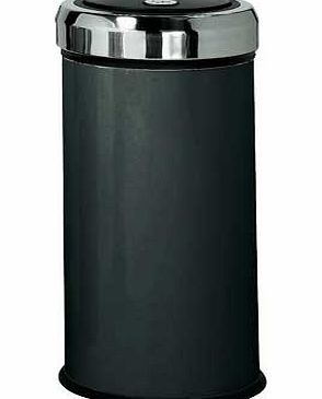 Unbranded 30 Litre Matt Black Press Top Bin - Black