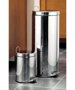 30 Litre Polished Chrome Pedal Bins