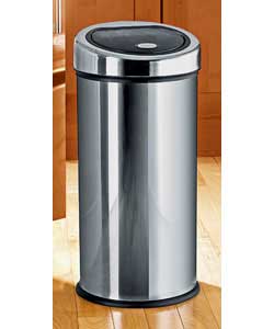 Unbranded 30 Litre Polished Push Top Bin