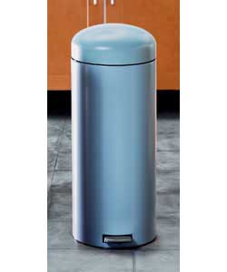 Brabantia 30 litre Soft Blue Retro; look Pedal Bin. Removable plastic inner bucket. Unique hinge