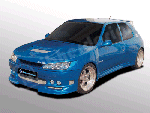 306 MK II 3 door Sideskirts ICE WIDE