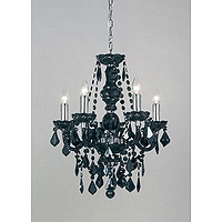 Unbranded 308 5BL - 5 Light Black Chandelier