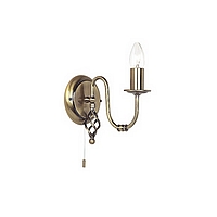 Unbranded 338 1AN - 1 Light Antique Brass Wall Light