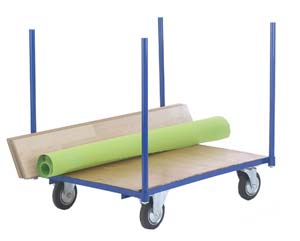 4 corner uprights platform truck