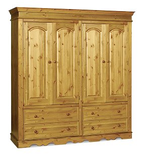 4 Door & Drawer Wardrobe - Sherwood