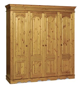 4 Door Full Hanging Wardrobe - Sherwood