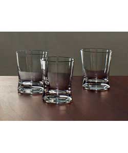 Unbranded 4 Piece Chunky Base Tumbler Glass Set