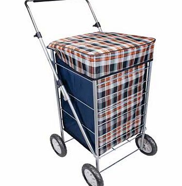 Unbranded 4 Wheel 23 Inch Shopping Trolley - Multicoloured