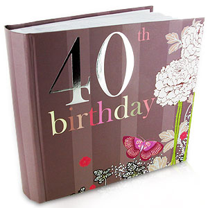 Unbranded 40th Birthday Nouveau Delights Photo Album