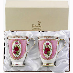 40th Ruby Wedding Anniversary Beaker Set