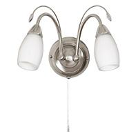 Unbranded 4316 2AC - 2 Light Satin Chrome Wall Light