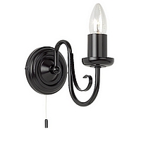 Unbranded 46 1 - 1 Light Matt Black Wall Light