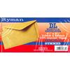 Ryman manilla DL gummed envelopes. Pack of 50