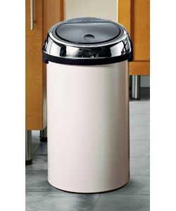 50 litre Touch Bin Almond