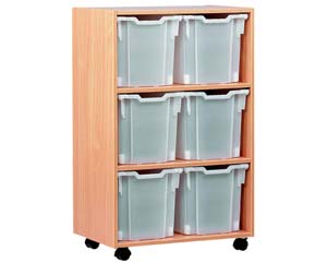 Unbranded 6 Jumbo tray storage units