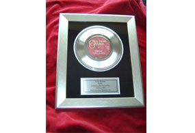 7 Inch Replica Gold Disc Presentation