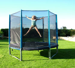 8ft Trampoline Package (Inc Safety Net/ Ladder and Shoe Bag)