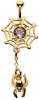 9 Carat Gold Spidersweb Bellybar Attachment