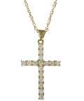 Sparkling 9ct yellow gold cucib zirconia set cross Features Metal Type: 9ct Yellow Gold Metal