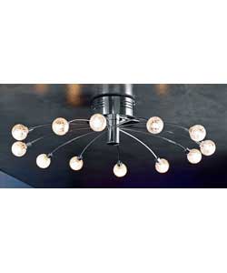 Ace 12 Light Chrome Ceiling Fitting