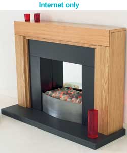 Unbranded Aduro Oak Electric Fire Suite