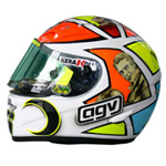 Minichamps has announced a 1/8 replica of Valentino Rossi`s helmet which he wore at the 2006 Mugello