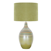 Unbranded AI472LI/472 LI S - Large Lime Ceramic Table Lamp