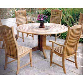 Alexander Rose Bengal Round Pedastal Table 1.5m