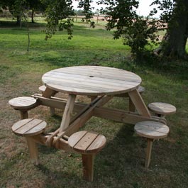 Alexander Rose Gleneagles Pine Picnic Table