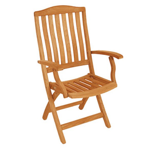 Alexander Rose Southsea Teak Folding Carver Chair