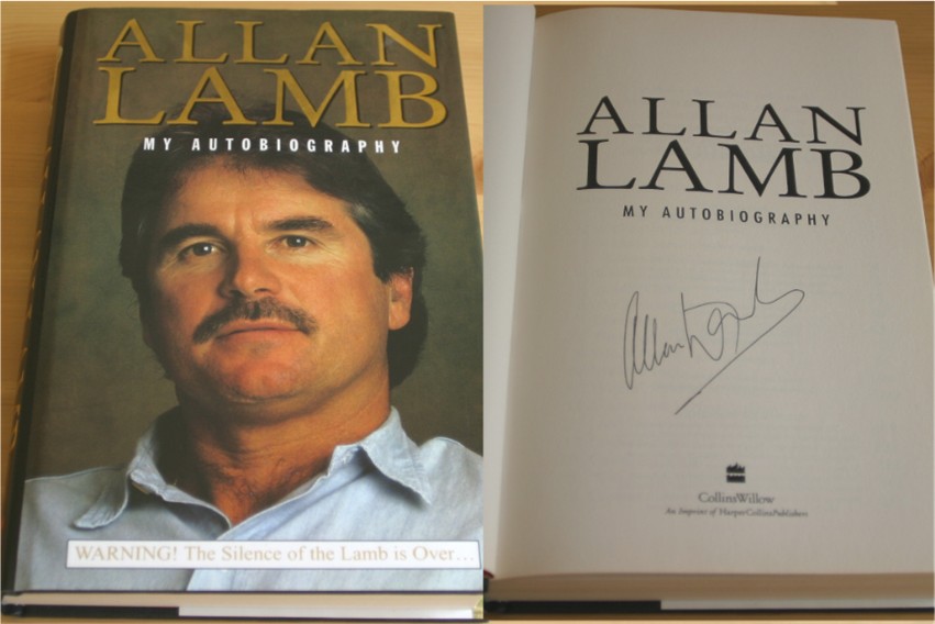 ALLAN LAMB HAND SIGNED AUTOBIOGRAPHY