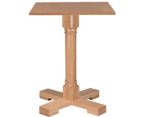 Unbranded Almeda bar table square natural oak