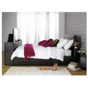 Unbranded Amarey Super King TV bed, Brown with Slumber