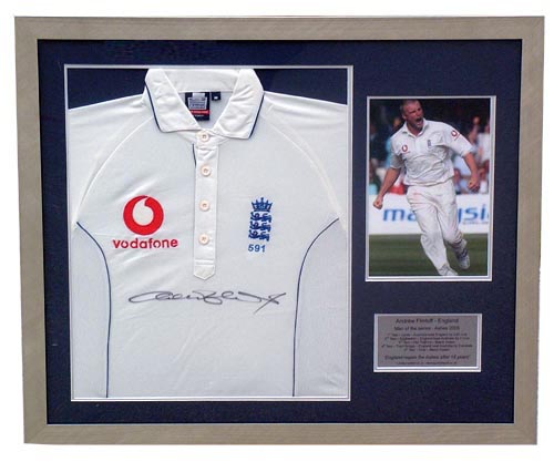 Unbranded Andrew Flintoff - Signed and framed shirt presentation