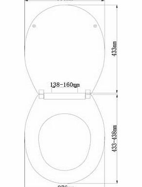 Unbranded Anti Bac Slow Close Toilet Seat - White