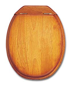 Antique Pine Effect 3 Piece Toilet Seat