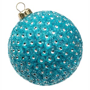 Aqua Diamond Spot Baubles