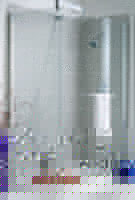 Aqualux Walk in Shower Enclosure Silver Frame