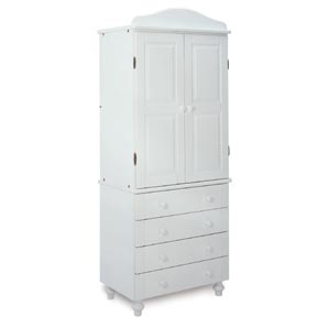 A high quality tall nursery wardrobe which has 1 h