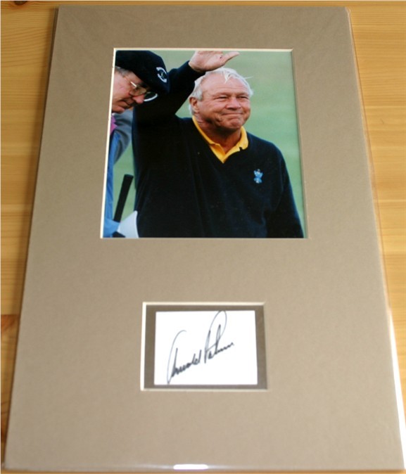 ARNOLD PALMER SIGNATURE - MOUNTED 15 x 9.5