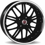 Asia Tec Kendo Wheels - Black Stainless Steel Lip