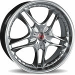 Asia Tec Warrior Wheels Only - Shadow Chrome