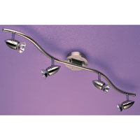 Attractive chrome 4 light wave spotlight, Dimensio