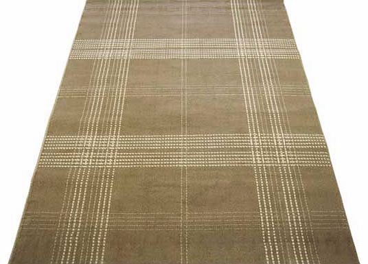 Atlantis Checks Rug - Brown - 120 x 170cm