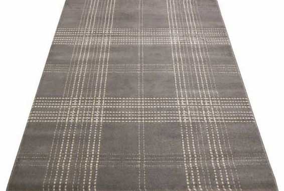 Atlantis Checks Rug - Grey - 160 x 230cm