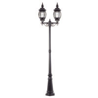 Augusta 2 Barrel Head Lamp Post 100W