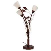 Unbranded AUTUMN LEAVES 3 LIGHT Table Lamp