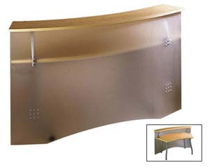 Avantguarde radial reception desk